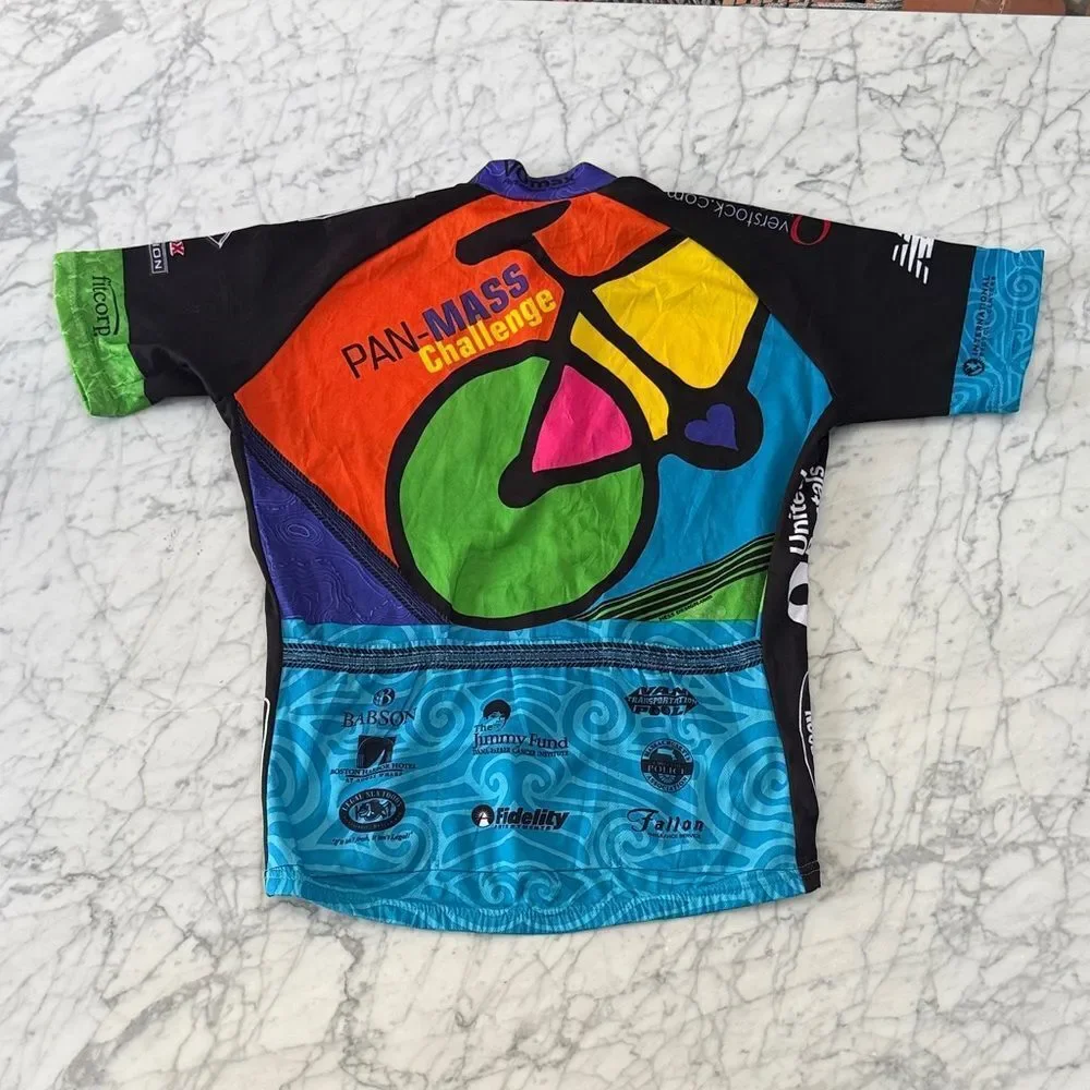 Vomax Women's Cycling Jersey Pan Mass Challenge PMC 08 1/2 Zip Size L/XL